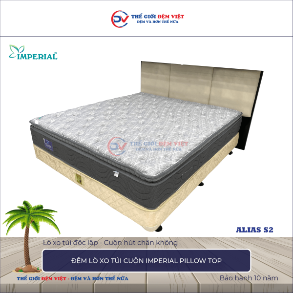 Đệm lò xo túi cuộn Elan IMPERIAL PILLOW TOP 4